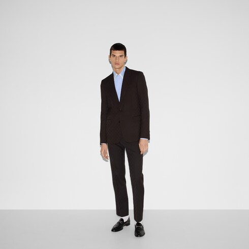GG wool jacquard suit