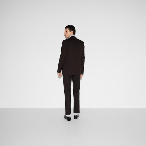 GG wool jacquard suit