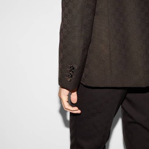 GG wool jacquard suit