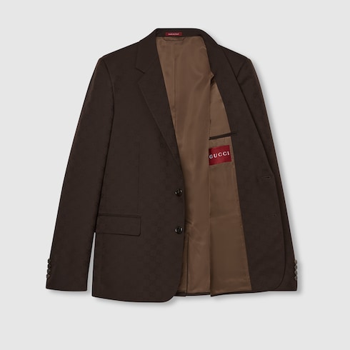 GG wool jacquard suit