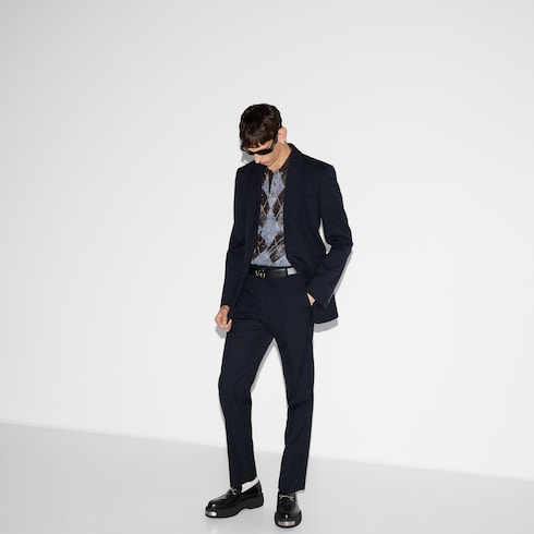 Abito in jacquard di lana GG