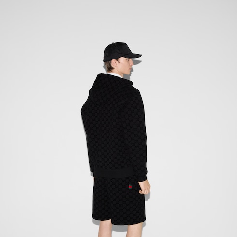 Sudadera con cremallera de punto estampada