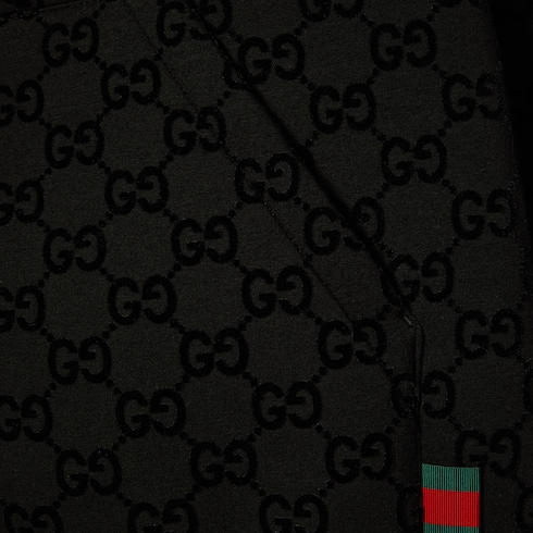Sudadera con zipper de punto estampada