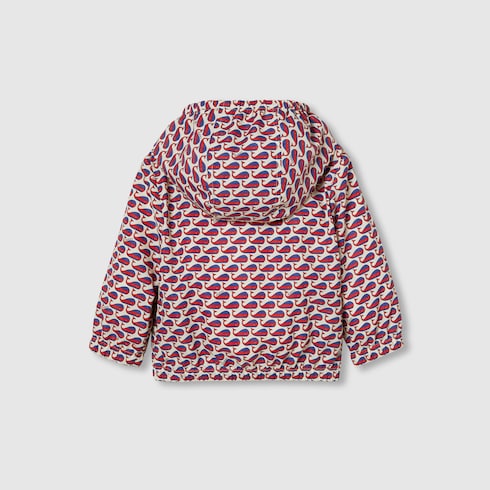 Baby printed nylon hooded jacket