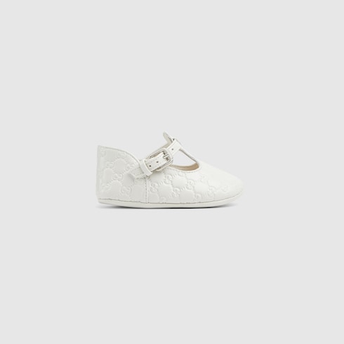 Ballerina neonato in pelle mini GG