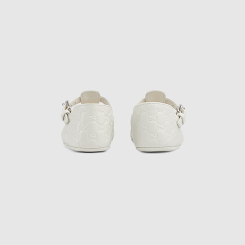 Ballerina neonato in pelle mini GG