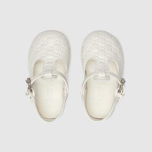 Ballerina neonato in pelle mini GG