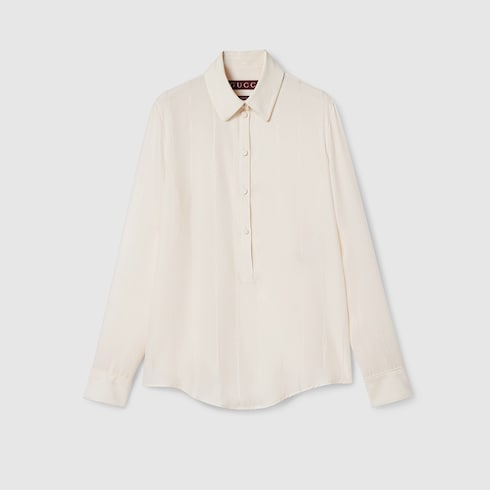 Bluse aus Seidenjacquard