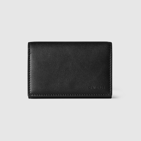 GG Emblem card case with GG fabric