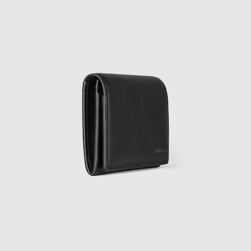 GG Emblem card case with GG fabric