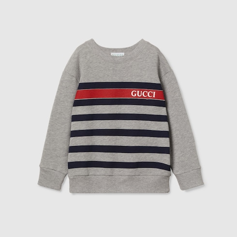 Children's printed cotton sweatshirt in light grey | GUCCI® US
