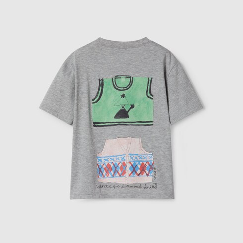 Children's printed cotton T-shirt