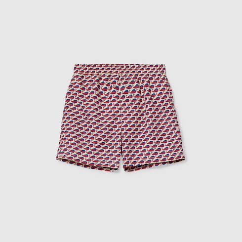 Children's printed nylon swim shorts