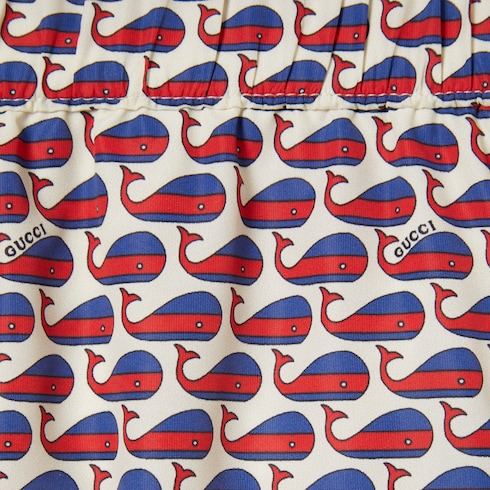 Children's printed nylon swim shorts
