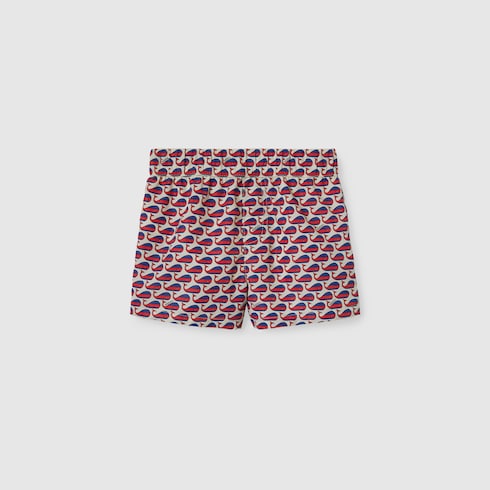 Baby printed nylon swim shorts