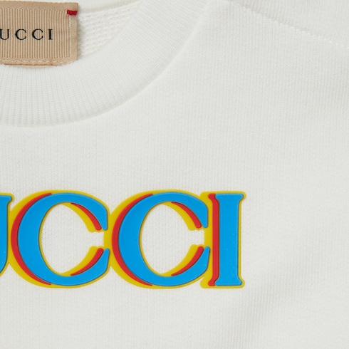 Sweat-shirt pour bébé en coton imprimé