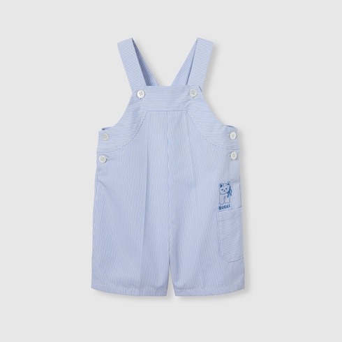 Baby embroidered cotton overall