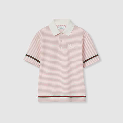 Polo pour enfant en coton brodé