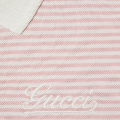 Polo bambino ricamata in cotone