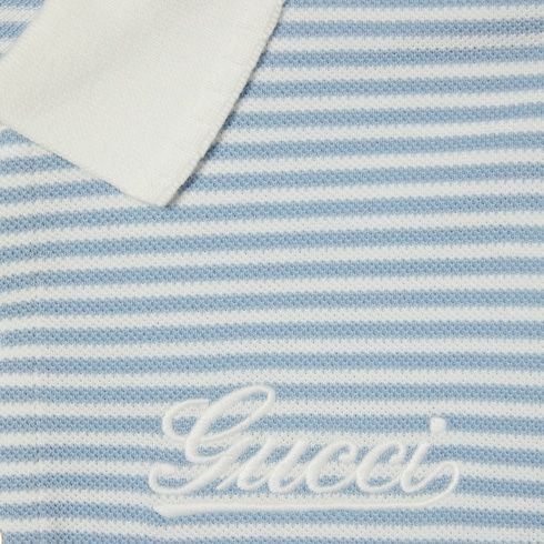 Polo bambino ricamata in cotone