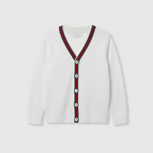 Cardigan pour enfant en coton brodé