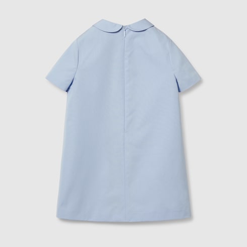 Children's cotton poplin dress with Web Detail 2