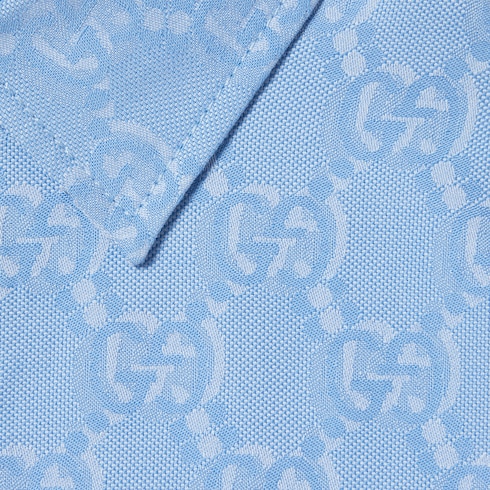 Vestido infantil de algodón con GG Shadow