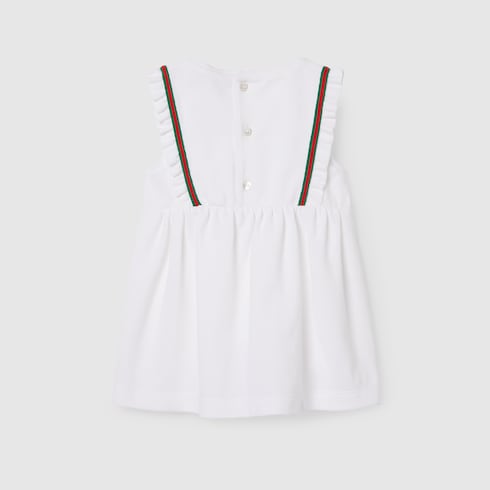 Baby cotton dress with Web Detail 2