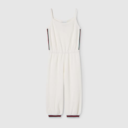 Children's terrycloth dungaree