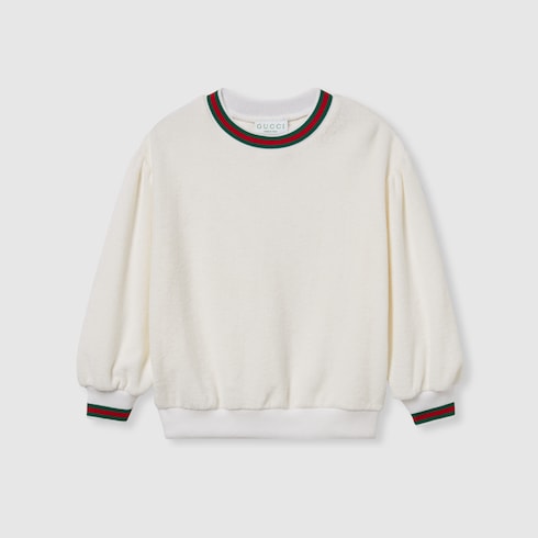 Sweat-shirt pour enfant en tissu éponge