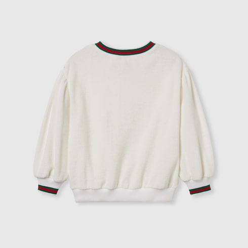 Sweat-shirt pour enfant en tissu éponge