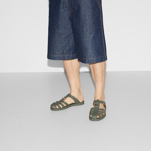 Men's sandal with Double G