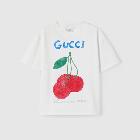 Children's printed cotton T-shirt