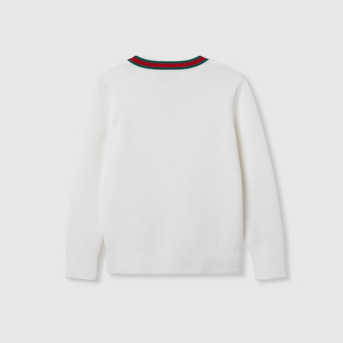 Cardigan pour enfant en coton brodé