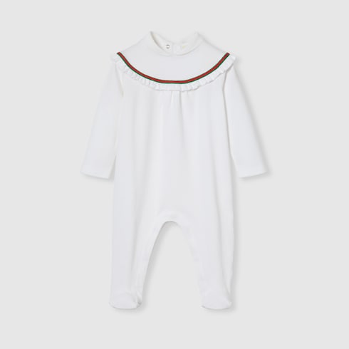 Combinaison pour bébé en coton avec bande Web