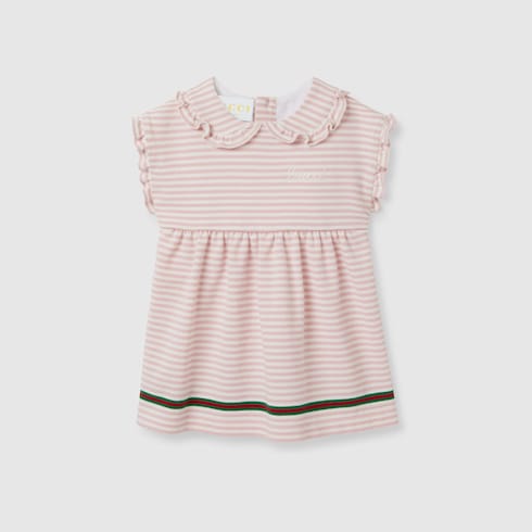 Robe pour bébé en coton brodé