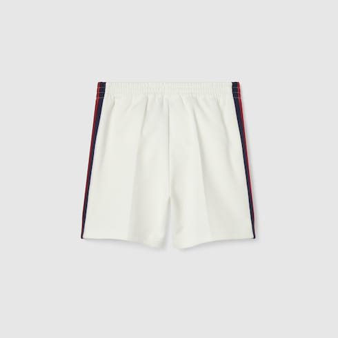Shorts bambino in jersey con nastro Web
