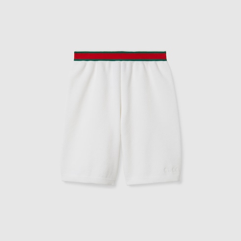 Shorts bambino ricamati in cotone