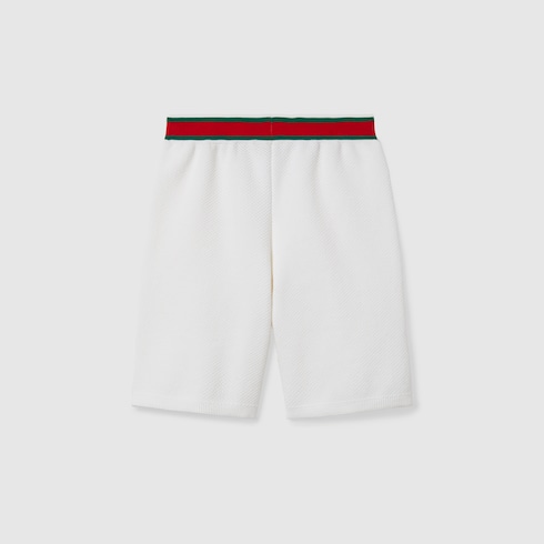 Shorts bambino ricamati in cotone