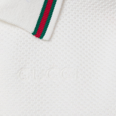 Abito polo bambino ricamato in cotone