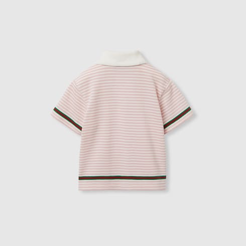 Baby-Poloshirt aus Baumwolle mit Stickerei