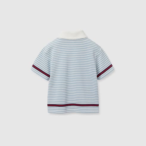 Polo neonato ricamata in cotone