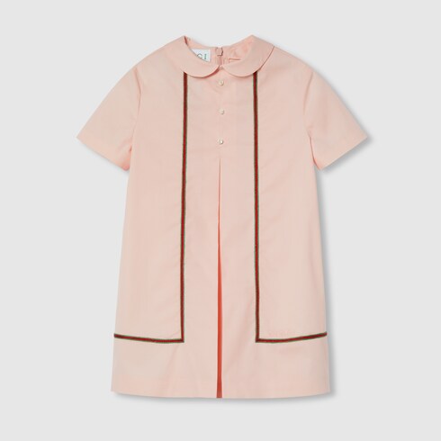 Children's cotton dress with embroidery