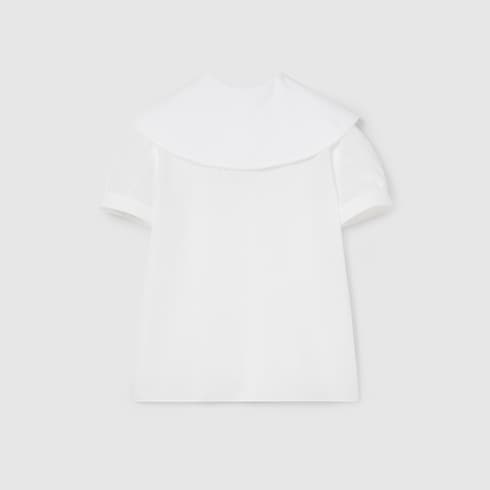 Camicia bambino in cotone con ricamo