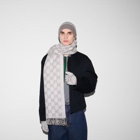 Handschuhe aus GG Kaschmirjacquard