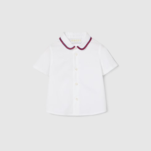 Chemise pour bébé en coton brodée
