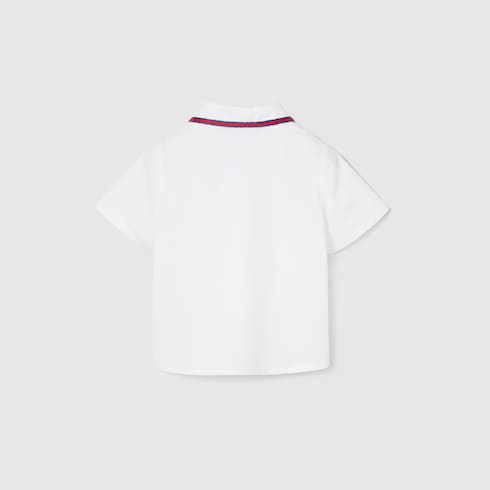 Chemise pour bébé en coton brodée
