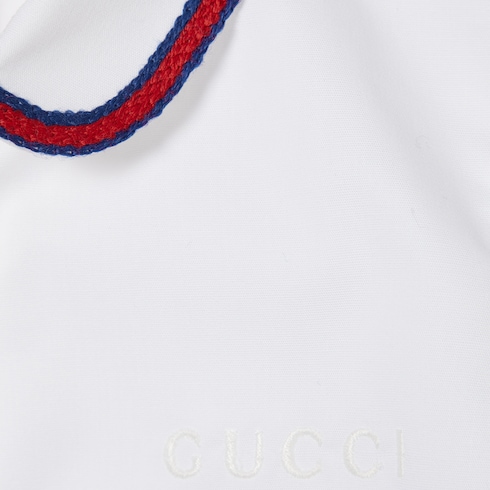 Chemise pour bébé en coton brodée