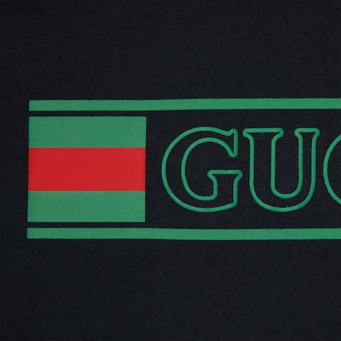 T-shirt in jersey di cotone stampato