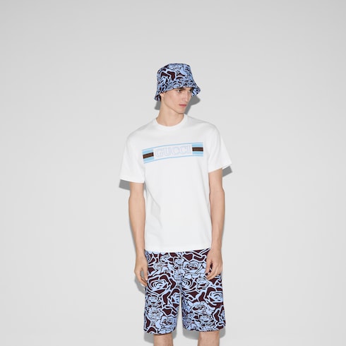 Cotton jersey T-shirt with print